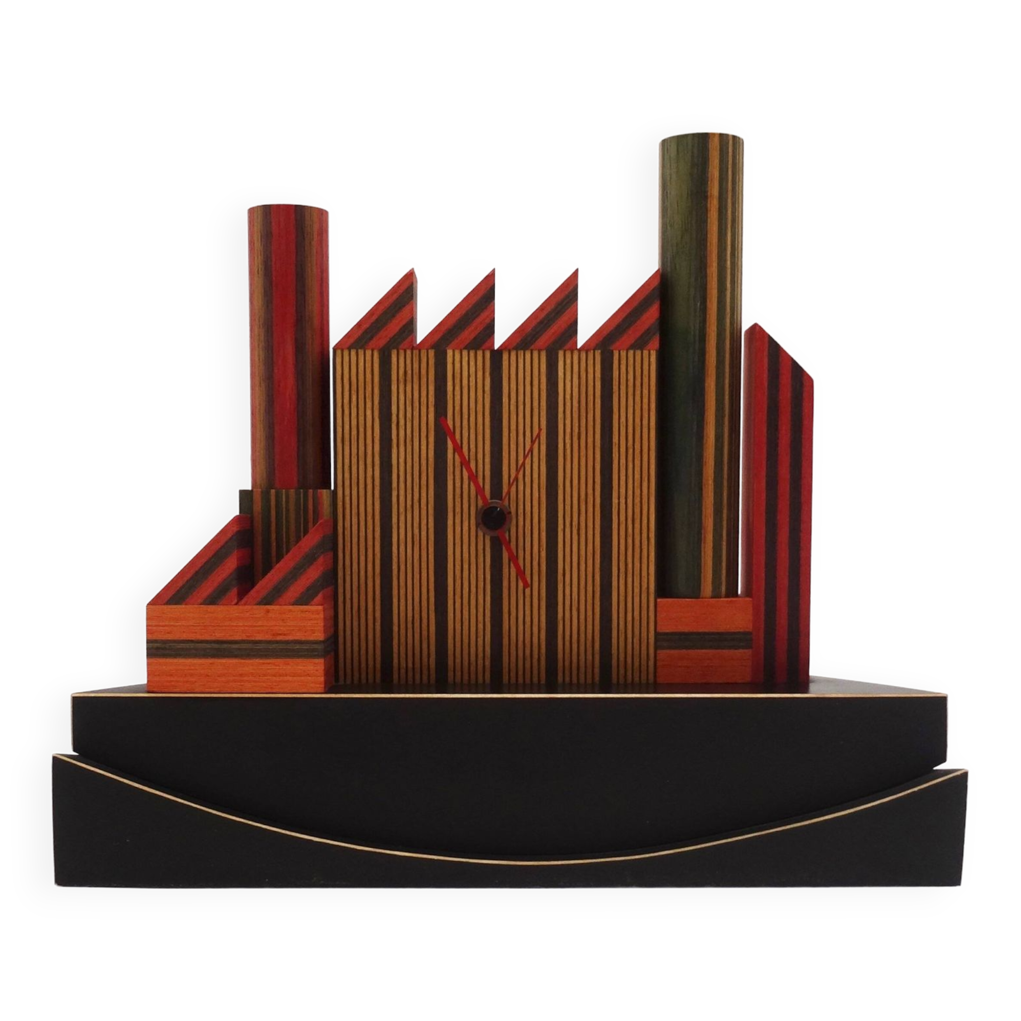 80s Postmodern memphis age Desk Clock by Pirondini