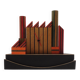 80s Postmodern memphis age Desk Clock by Pirondini
