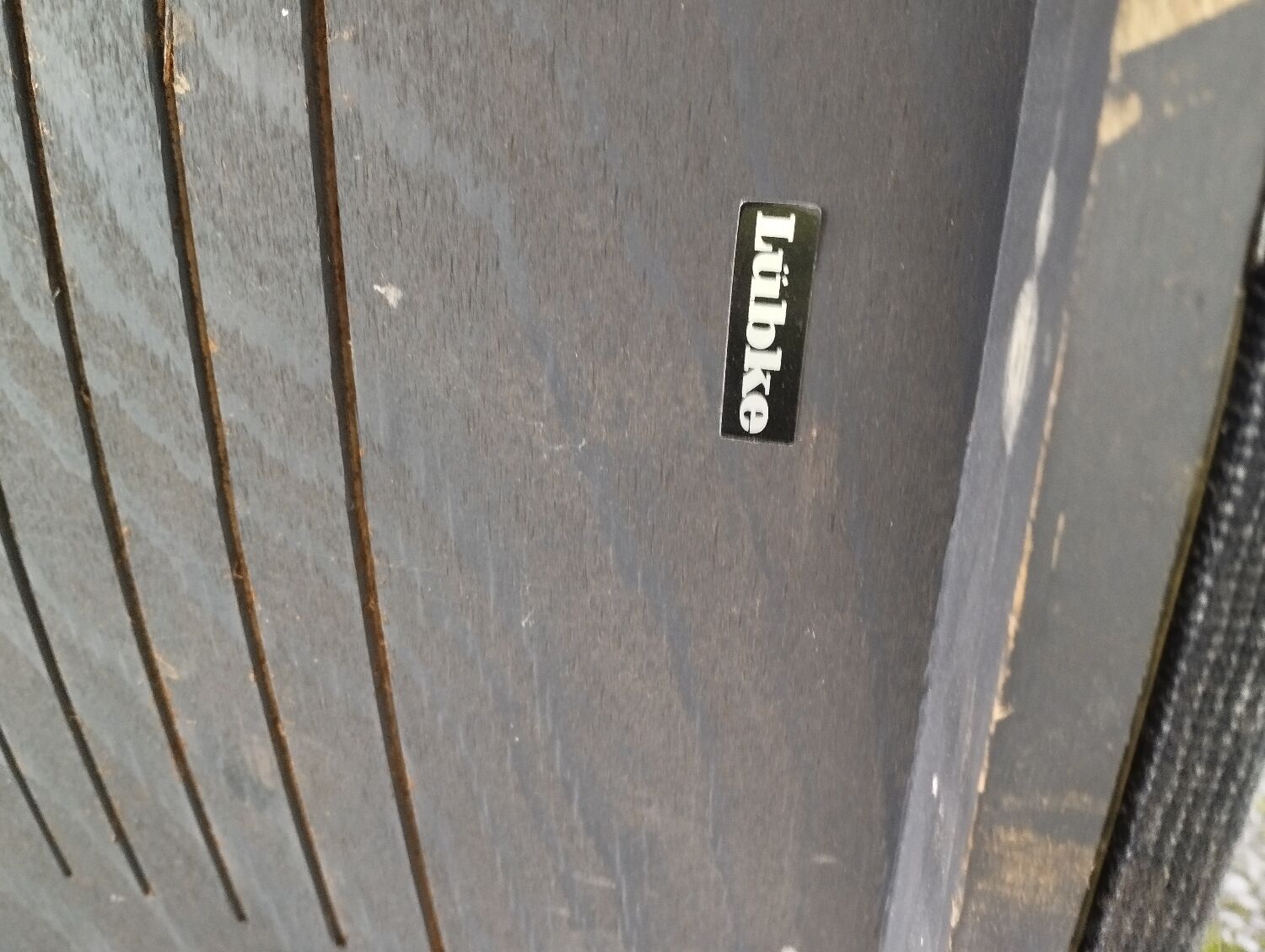 Pair of armchairs Lübke beech and metal