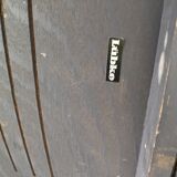 Pair of armchairs Lübke beech and metal