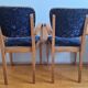 Bridge armchairs in solid beech