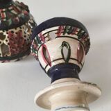 Openwork glazed ceramic candlestick-lantern – Tunisia, 1960s–1980s