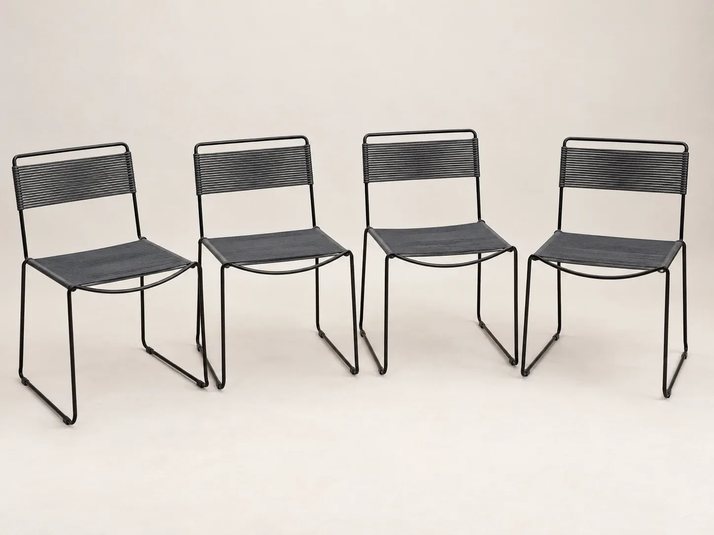 Set of 4 Spaghetti chairs – Giandomenico Belotti for Fly Line – Design it