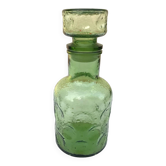 Années 1970  Carafe à orangeade verre bullé et coloré
