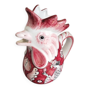 Pichet coq en céramique – Lismat Deruta Assisi – Italie