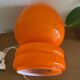 Lampe vintage Space age en verre orange