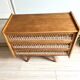 Commode bois et rotin