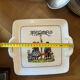 Vintage square plate Alsatian person Villeroy & Boch