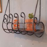 Vintage wall planter year 70 wrought iron