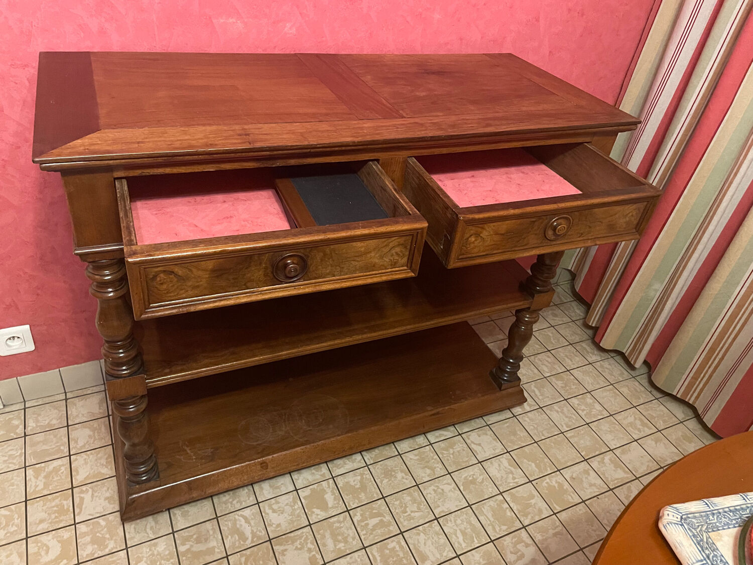 Wooden dessert table