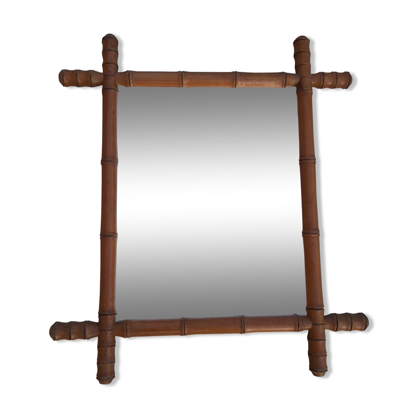 Bamboo mirror 63.5 cm x 55.5 cm