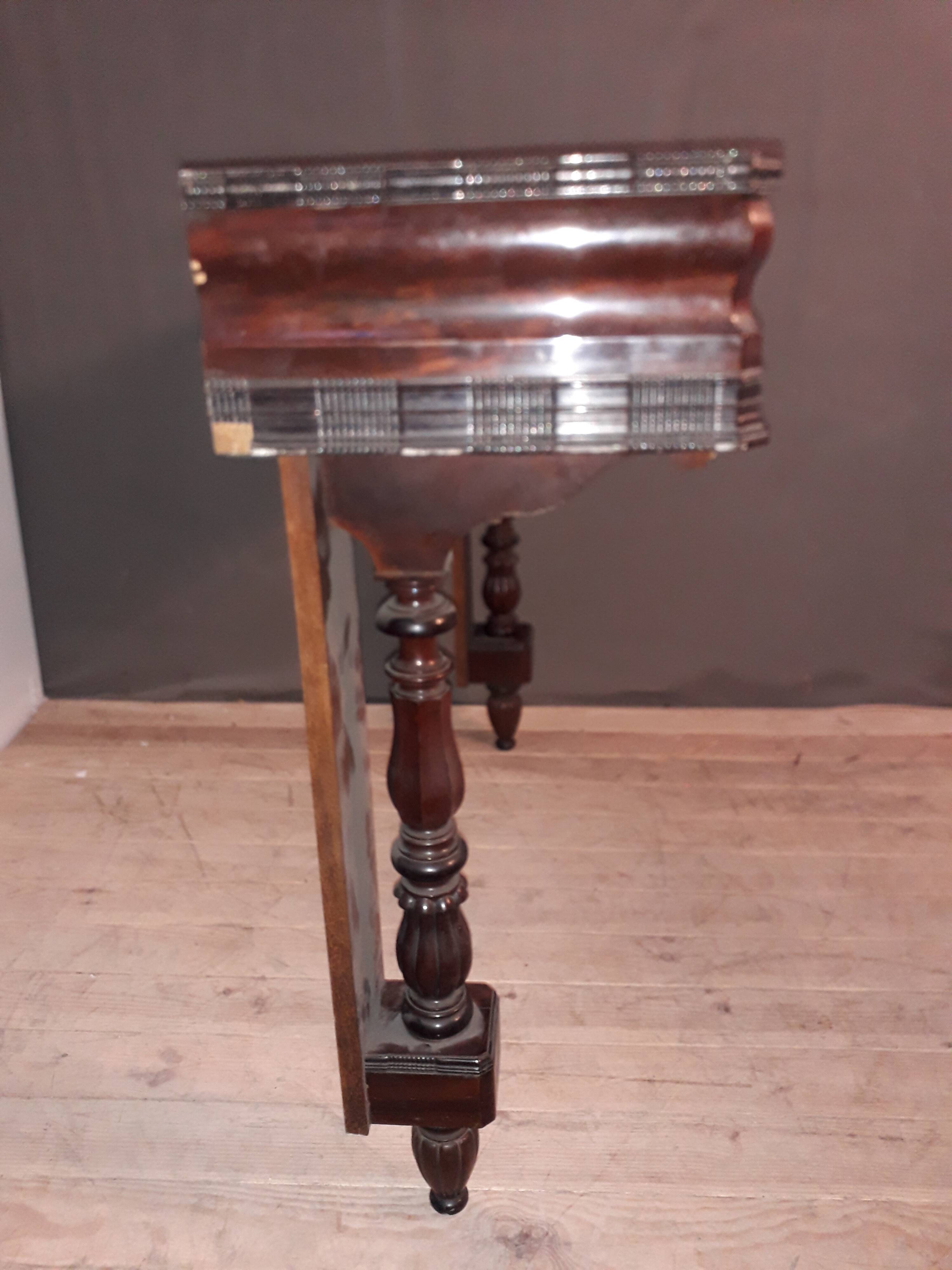 Original mahogany console