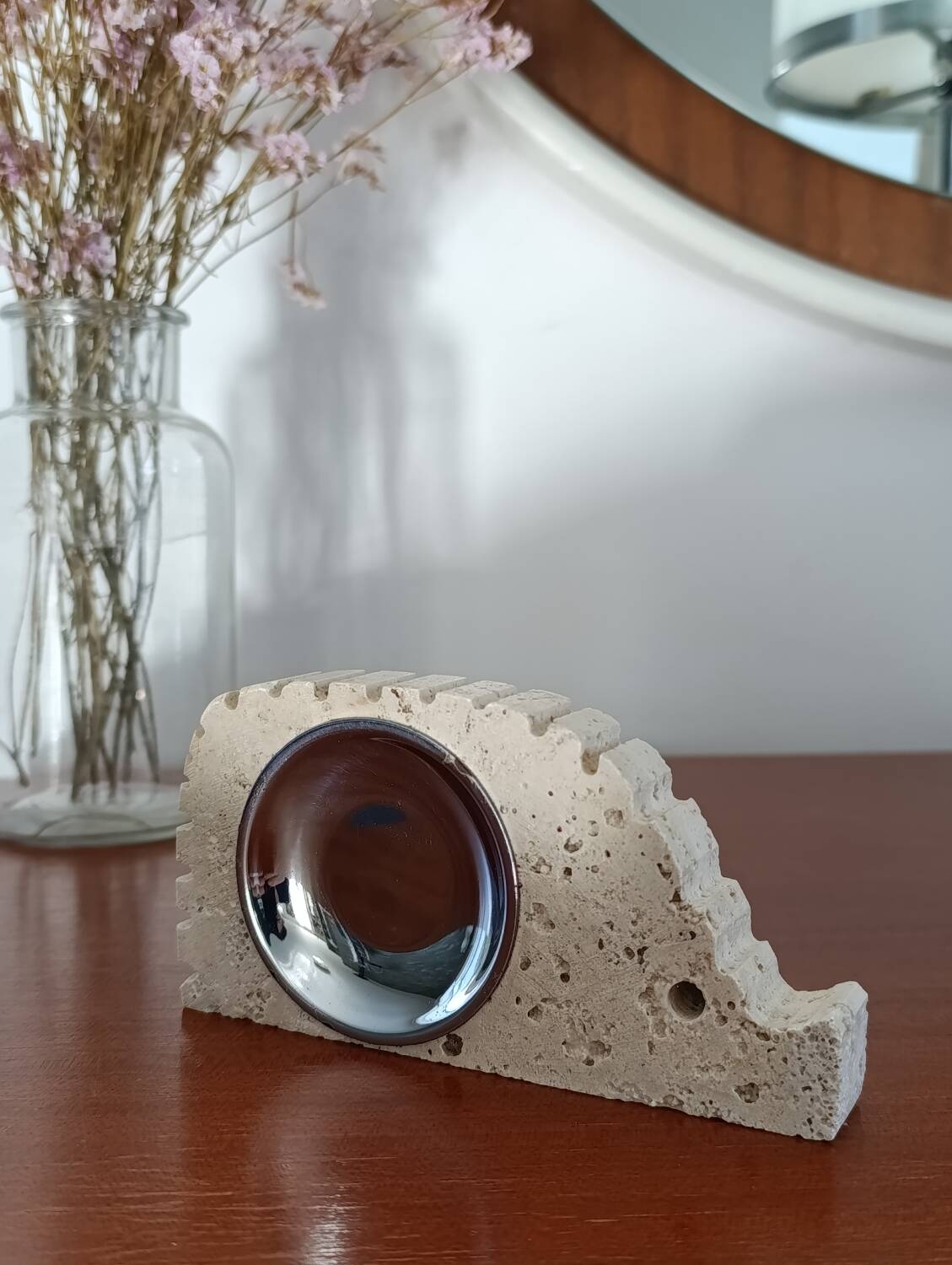 Hérisson vintage en travertin Fratelli Manelli