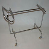 Antique chrome serving table, Thonet, Jindřich Halabala