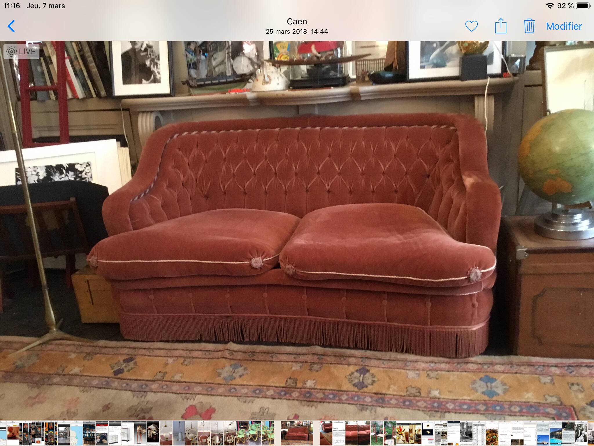 Pair of Napoleon III sofa
