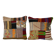 Set of 2 vintage kilim cushion covers 51x51 cm