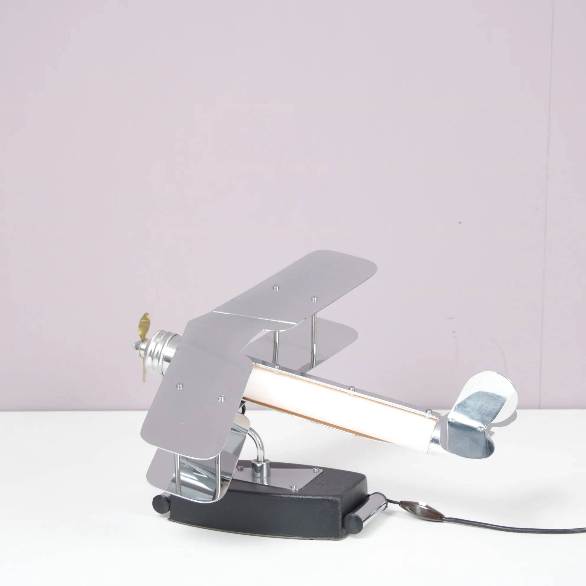 1950s Biplane table lamp from the USA
