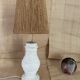 Baluster lamp base, new braided fabric cable.