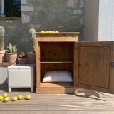 Raw wood sideboard