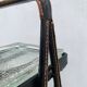Cendrier on leather stand by Jacques Adnet, 1960