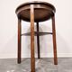 Table d'appoint en bois massif vintage des années 50