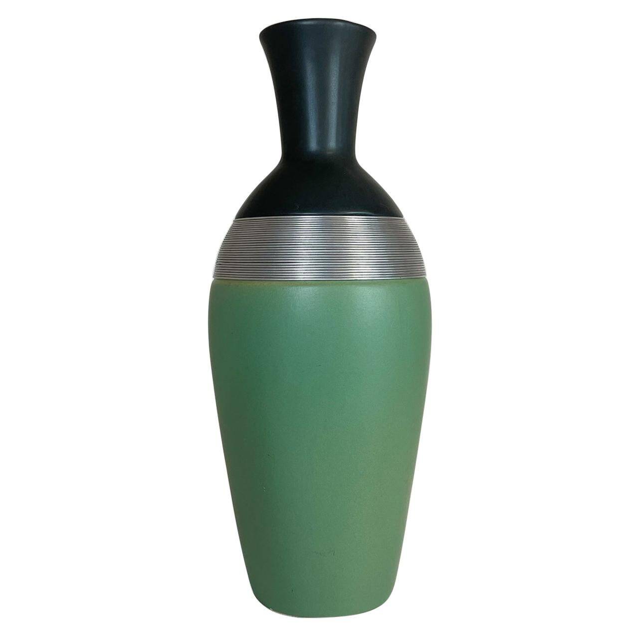 Large Art Deco style pedestal vase, Sweden, 1970s