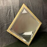 Barber mirror in diamond 31x26cm