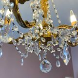 Crystal tassel chandelier