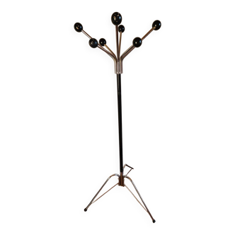 Vintage brass coat rack, Netherlands 1970