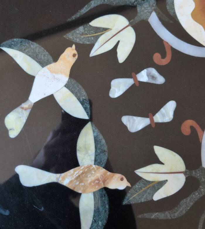 Marble Inlaid Coffee Table