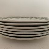 7 dessert plates Moulin des Loups et Hamage, Violetta