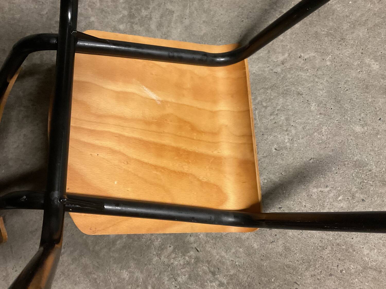 Adult chair 🪑 wood and steel 50s