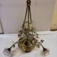 Lustre corbeille Louis XVI en bronze