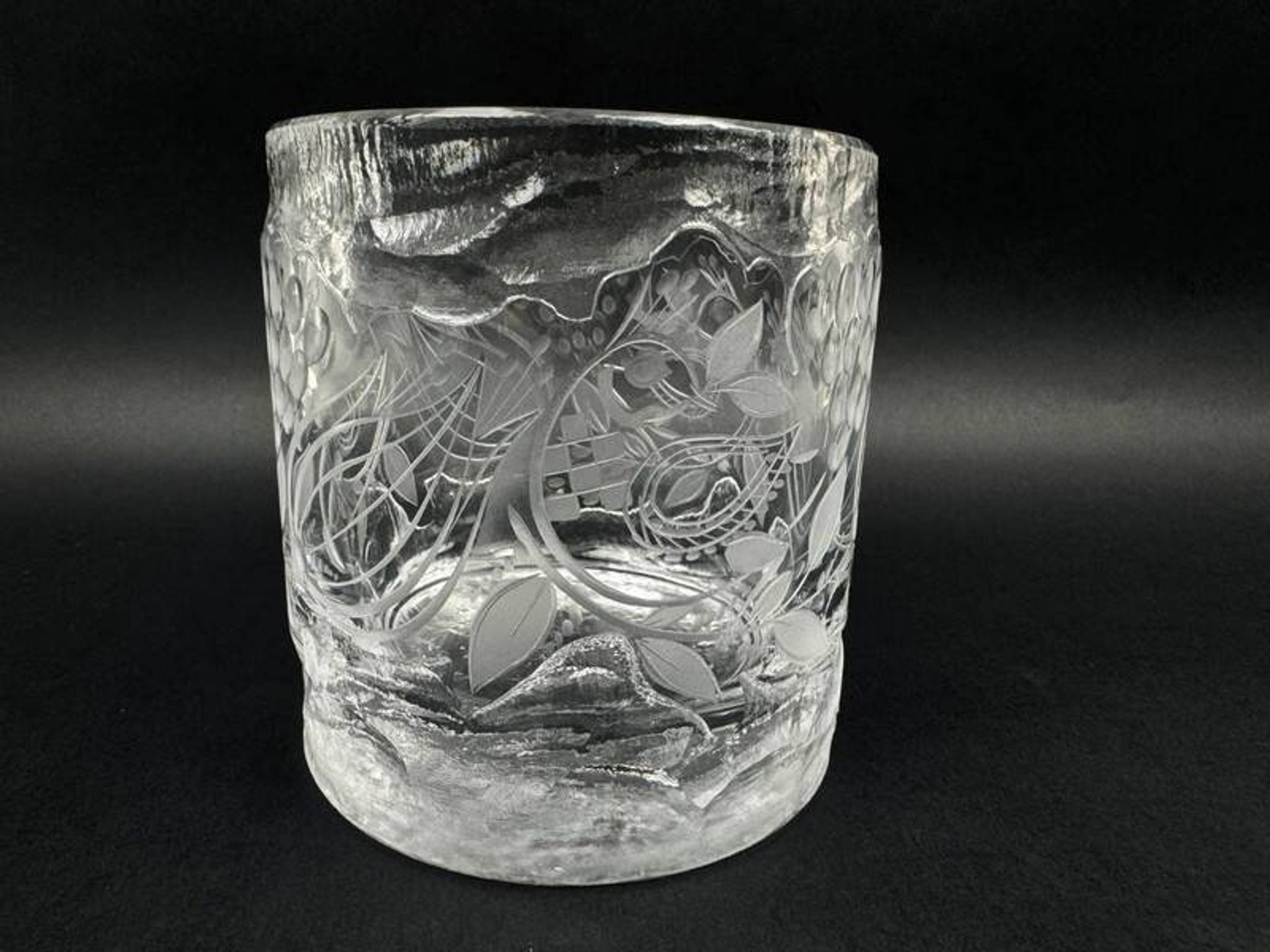 Crystal vase by Bjorn Wiinblad for Rosenthal, limited edition numbered 63/100