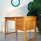 Vintage desk from the 60s-70s, light oak, in superb condition.