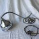 Authentic 1930 chrome brass swivel art deco desk lamp