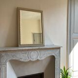 Mirror golden white frame