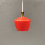 Hanging lamp in double layer glass, Danish from the 1970s-80s.