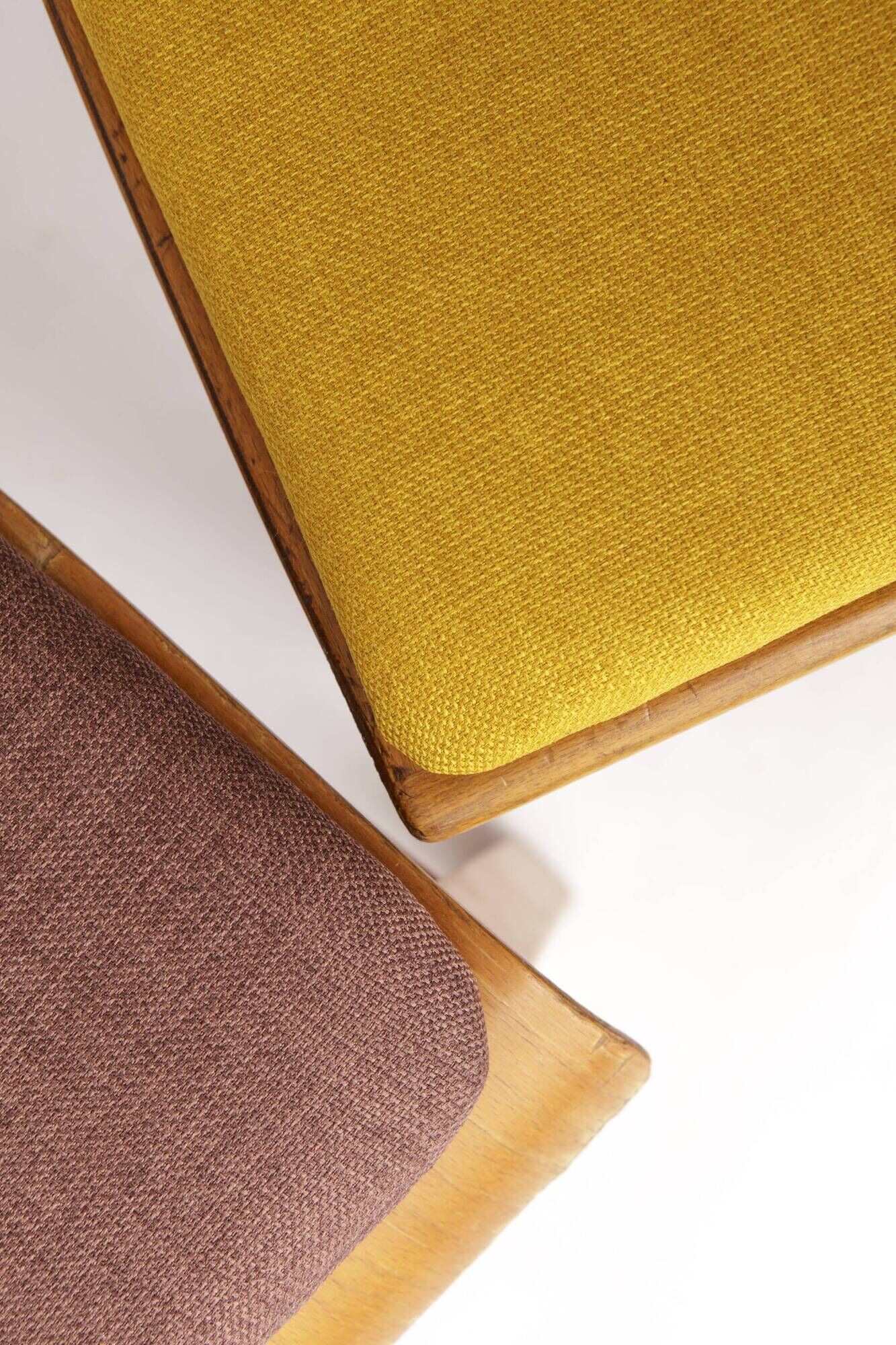 Set of 4 Vintage Frankfurter Chairs – 1960s/1970s German Mid Century