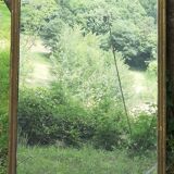 Antique mercury mirror. (Fireplace mirror)