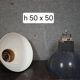 Pair of industrial pendant lights in enamelled sheet metal – 20th century (lot A)