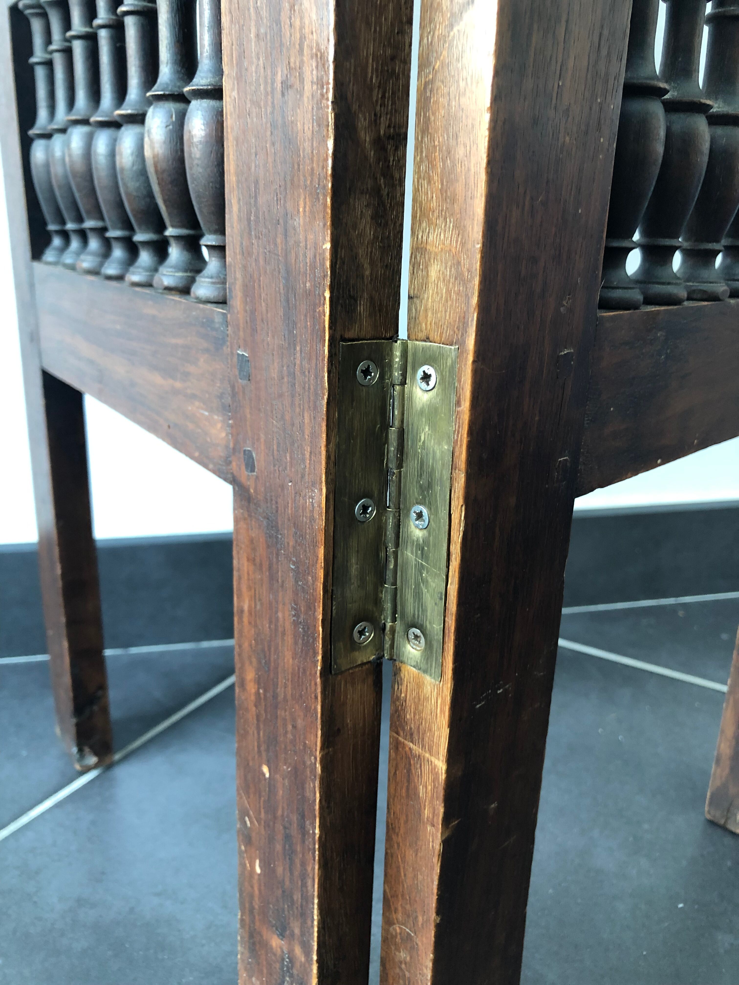 Wood and fabric screen