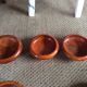 Série de 5 coupelles en bois
