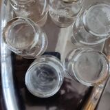Verres motif plume, lot de 6