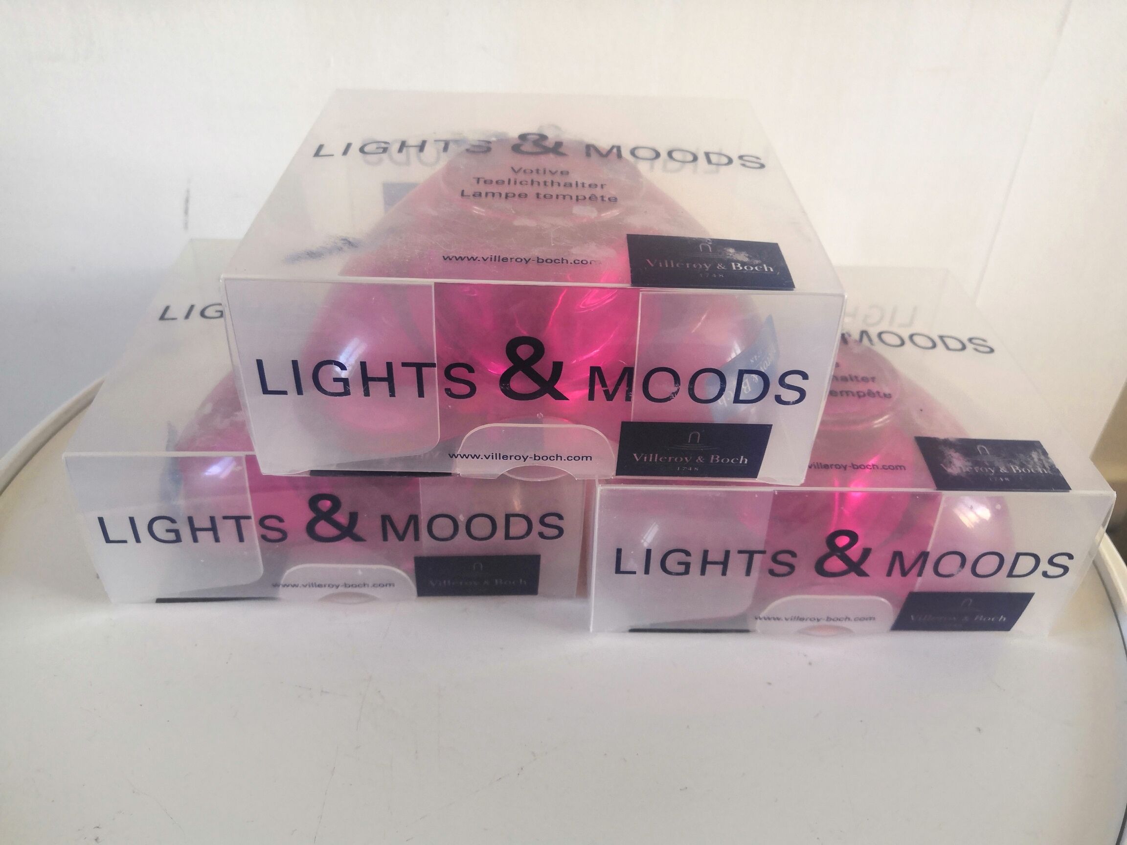 3 Villeroy and Boch Lights & Moods collection photophores