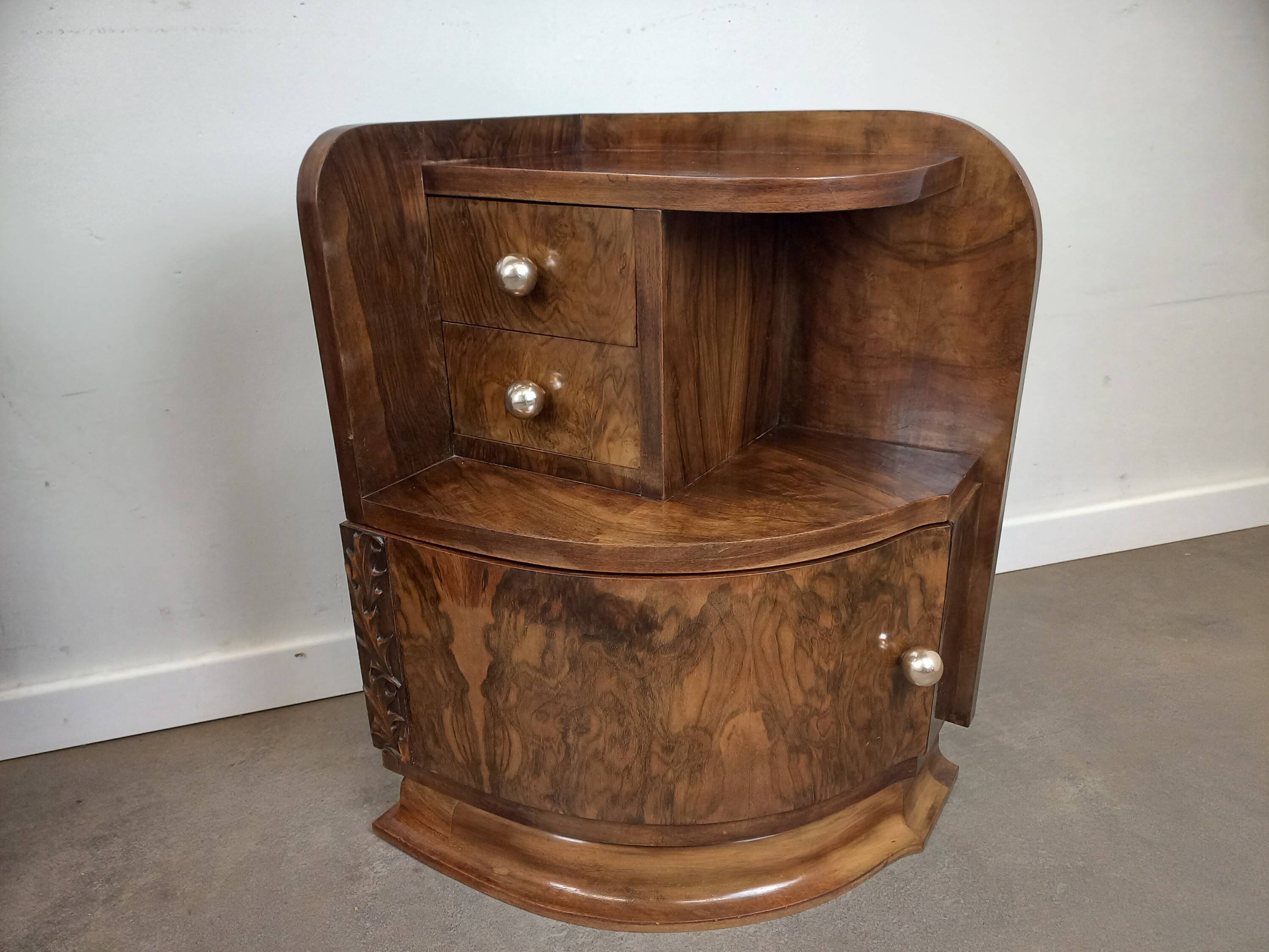 Pair of Art Deco bedside tables