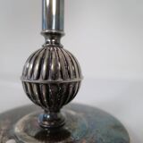 Art Deco table lamp in silver plate, 1930s Sweden