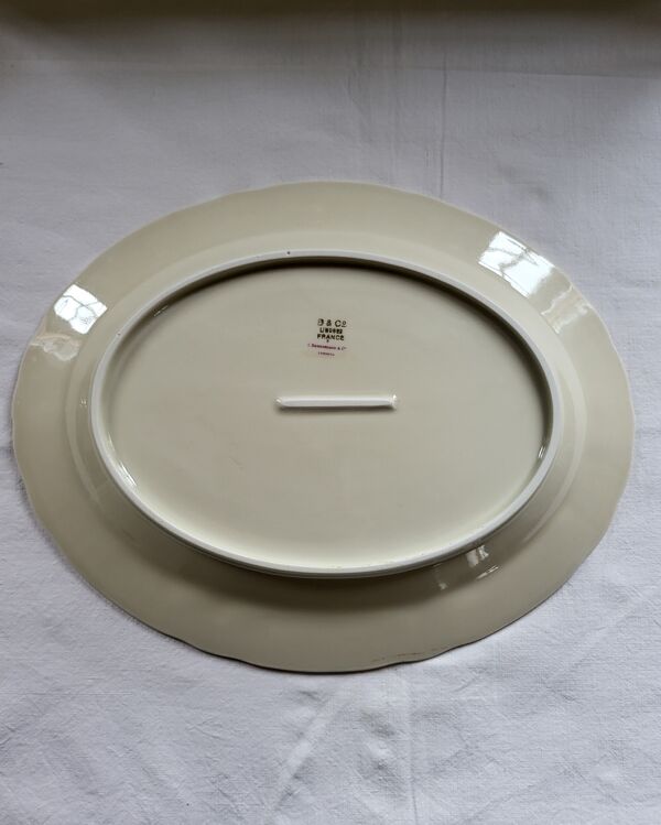 Limoges Bernardaud plat ovale en porcelaine
