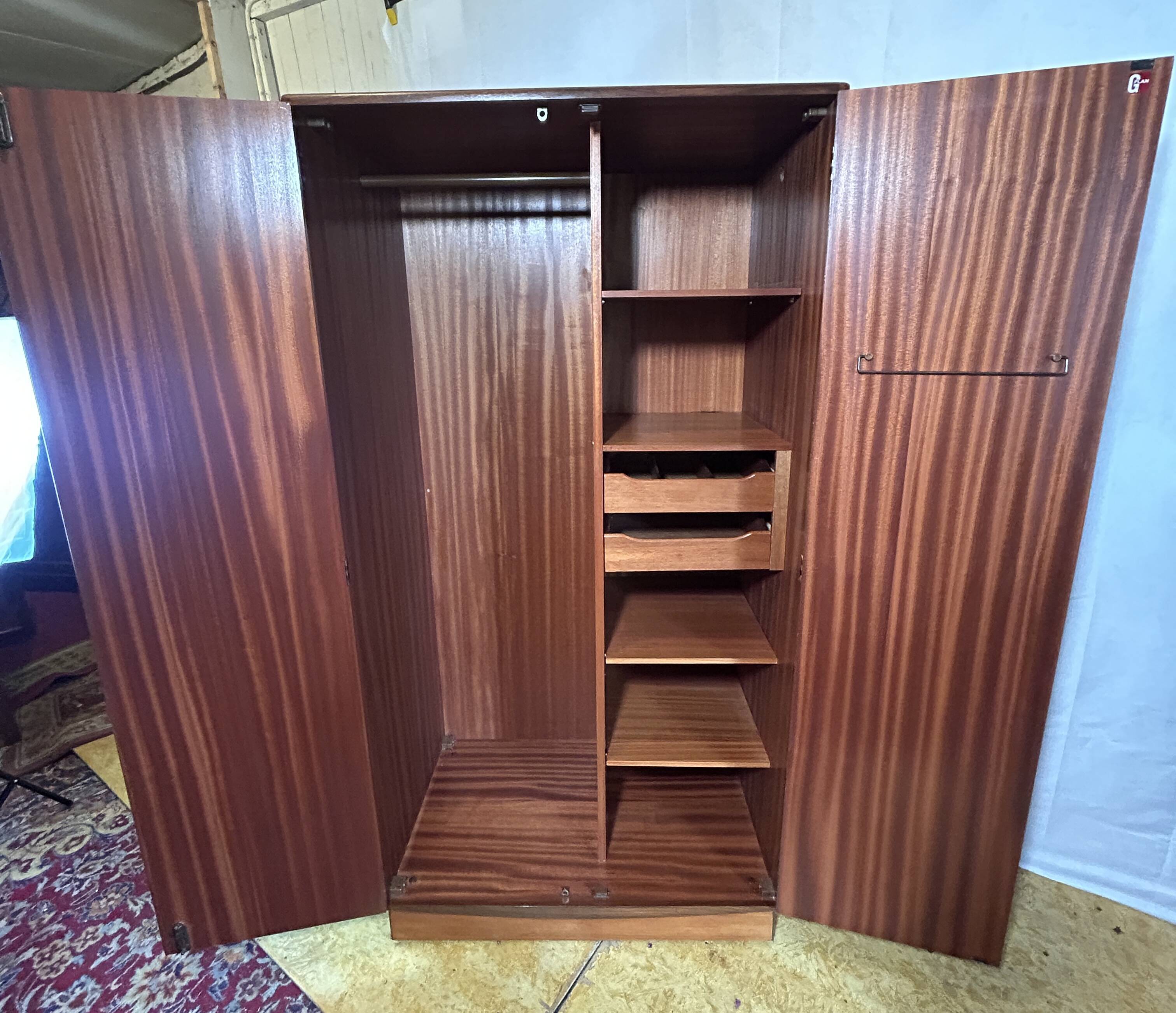 Mid-Century Retro Vintage Teak Wardrobe by GPlan – Fresco Range 1960s