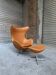 Restored Arne Jacobsen Egg armchair and ottoman for Fritz Hansen, 1960s